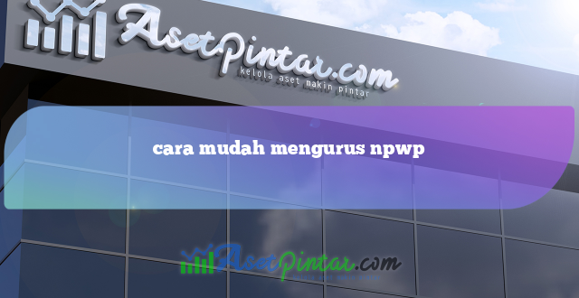 cara mudah mengurus npwp