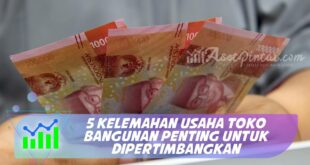 5 KELEMAHAN USAHA TOKO BANGUNAN PENTING UNTUK DIPERTIMBANGKAN