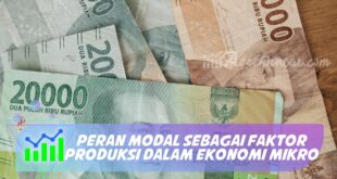 PERAN MODAL SEBAGAI FAKTOR PRODUKSI DALAM EKONOMI MIKRO