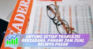 UNTUNG SETIAP TRANSAJSI REKSADANA, PAHAMI JAM JUAL BELINYA PASAR