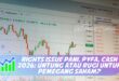 RIGHTS ISSUE PANI, PYFA, CASH 2026: UNTUNG ATAU RUGI UNTUK PEMEGANG SAHAM?