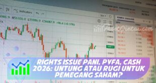 RIGHTS ISSUE PANI, PYFA, CASH 2026: UNTUNG ATAU RUGI UNTUK PEMEGANG SAHAM?