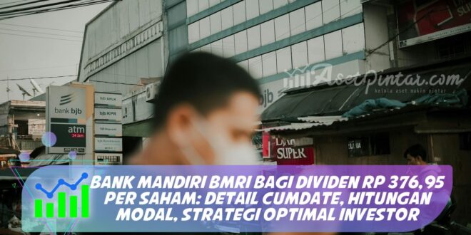 BANK MANDIRI BMRI BAGI DIVIDEN RP 376,95 PER SAHAM: DETAIL CUMDATE, HITUNGAN MODAL, STRATEGI OPTIMAL INVESTOR