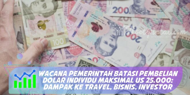 WACANA PEMERINTAH BATASI PEMBELIAN DOLAR INDIVIDU MAKSIMAL US 25.000: DAMPAK KE TRAVEL, BISNIS, INVESTOR