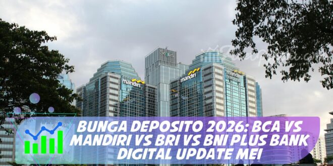 BUNGA DEPOSITO 2026: BCA VS MANDIRI VS BRI VS BNI PLUS BANK DIGITAL UPDATE MEI