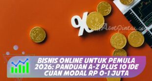 BISNIS ONLINE UNTUK PEMULA 2026: PANDUAN A-Z PLUS 10 IDE CUAN MODAL RP 0-1 JUTA
