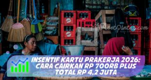 INSENTIF KARTU PRAKERJA 2026: CARA CAIRKAN RP 700RB PLUS TOTAL RP 4,2 JUTA