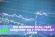 IPO INDONESIA 2026: CARA SUBSCRIBE VIA E-IPO PLUS LIST SAHAM